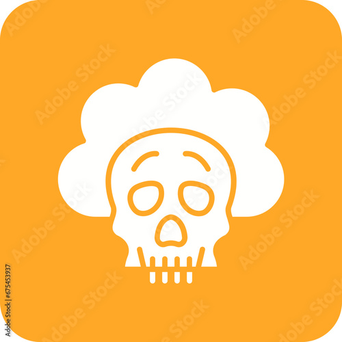 Infected Cloud Line Color Icon