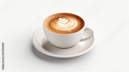 Cup of Coffee on an Isolated White Background