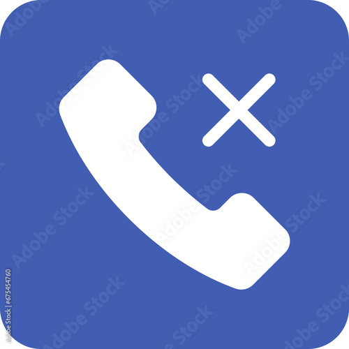 Call Missed Line Color Icon