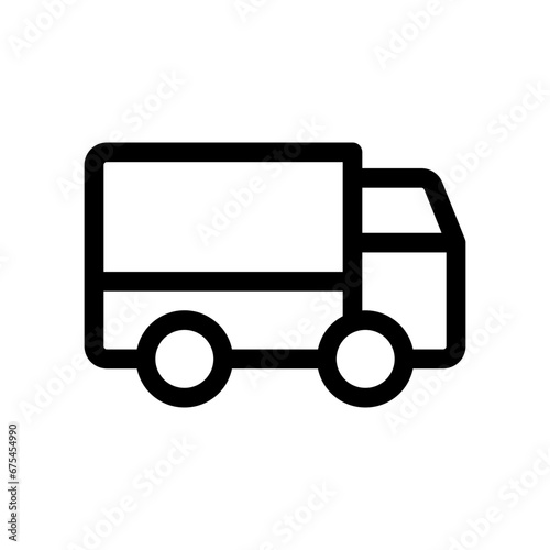 Delivery truck for logistics and transportation designs vector.