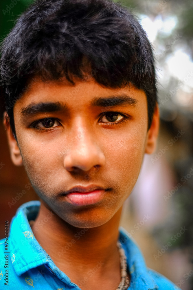 Portrait of a south asian young teenage boy Portrait of a south asian young teenage boy