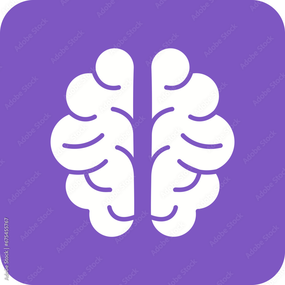 Brain Line Color Icon