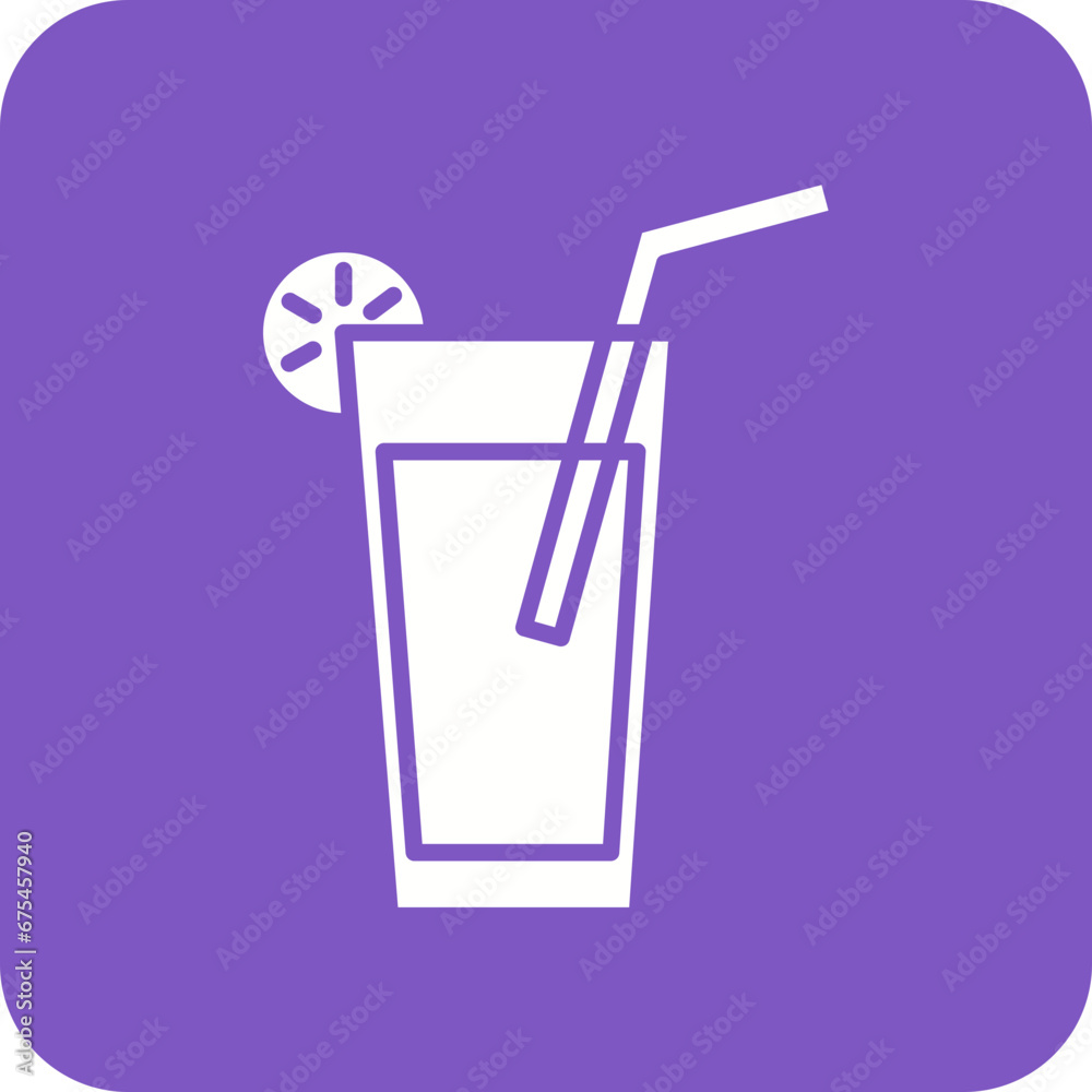 Lemonade Line Color Icon Lemonade Line Color Icon
