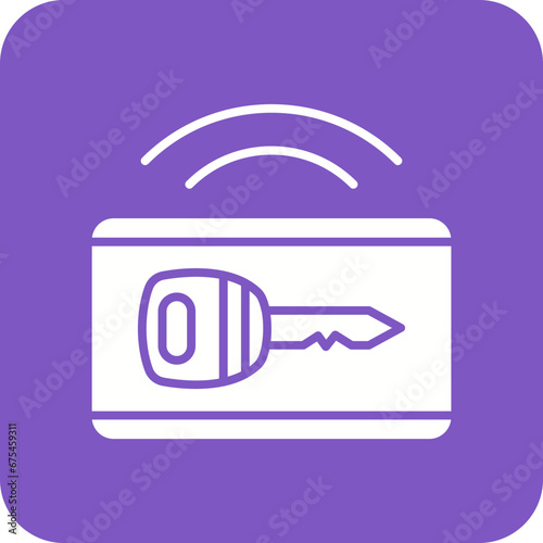 Smart Keycard Line Color Icon