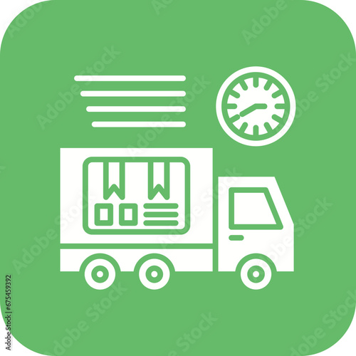 Delivery Service Line Color Icon