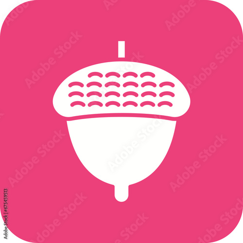 Acorn Line Color Icon