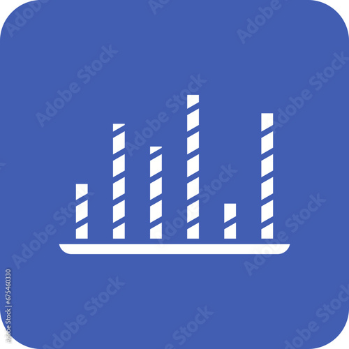Striped Bars Line Color Icon