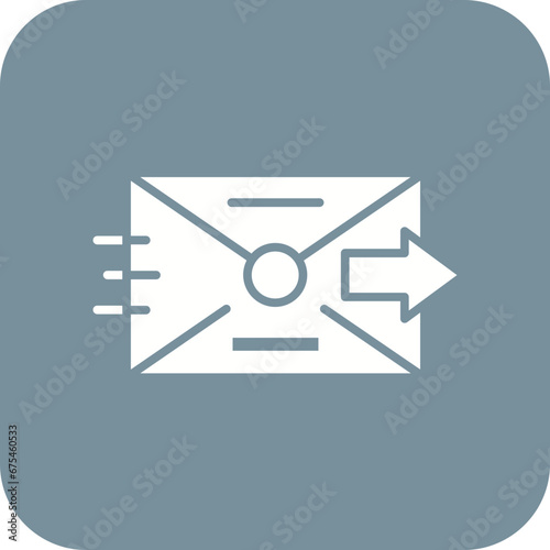 Sent Line Color Icon