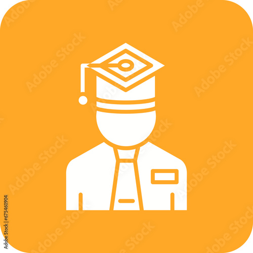 Graduate Line Color Icon