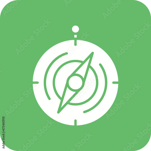 Compass Line Color Icon