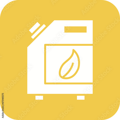 Biofuel Can Line Color Icon