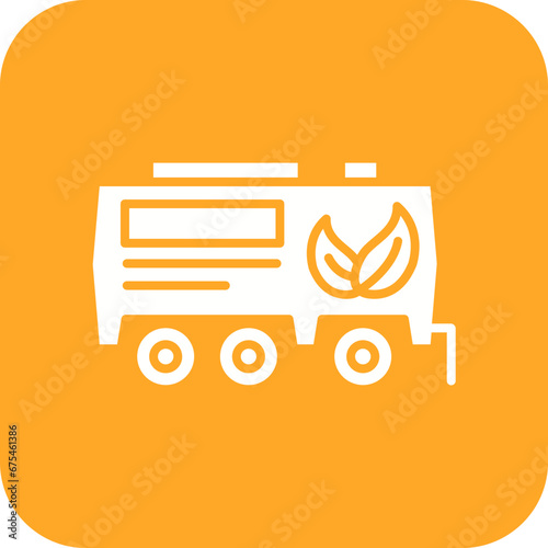 Biofuel Tank Line Color Icon