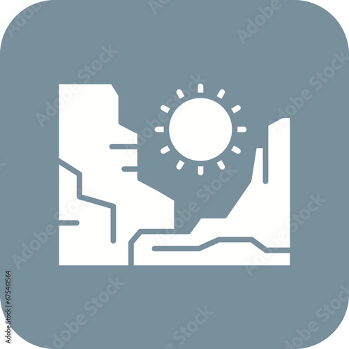 Grand Canyon Line Color Icon