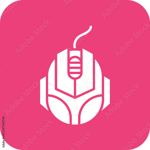Gaming Mouse Line Color Icon