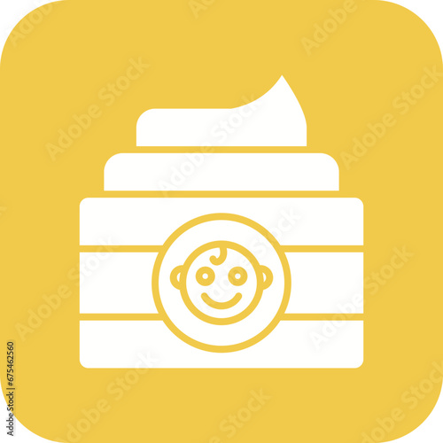 Baby Cream Line Color Icon