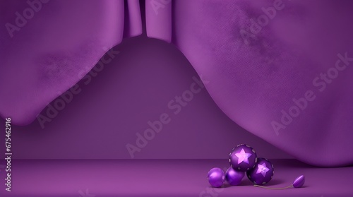 Purple color high resolution background with lighting effect and sparkle with copy space for text. Background images for banner and poster. Purple silvester background