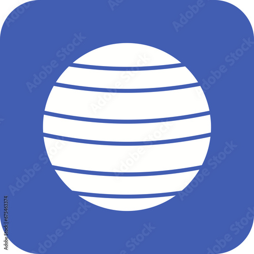 Fitball Line Color Icon