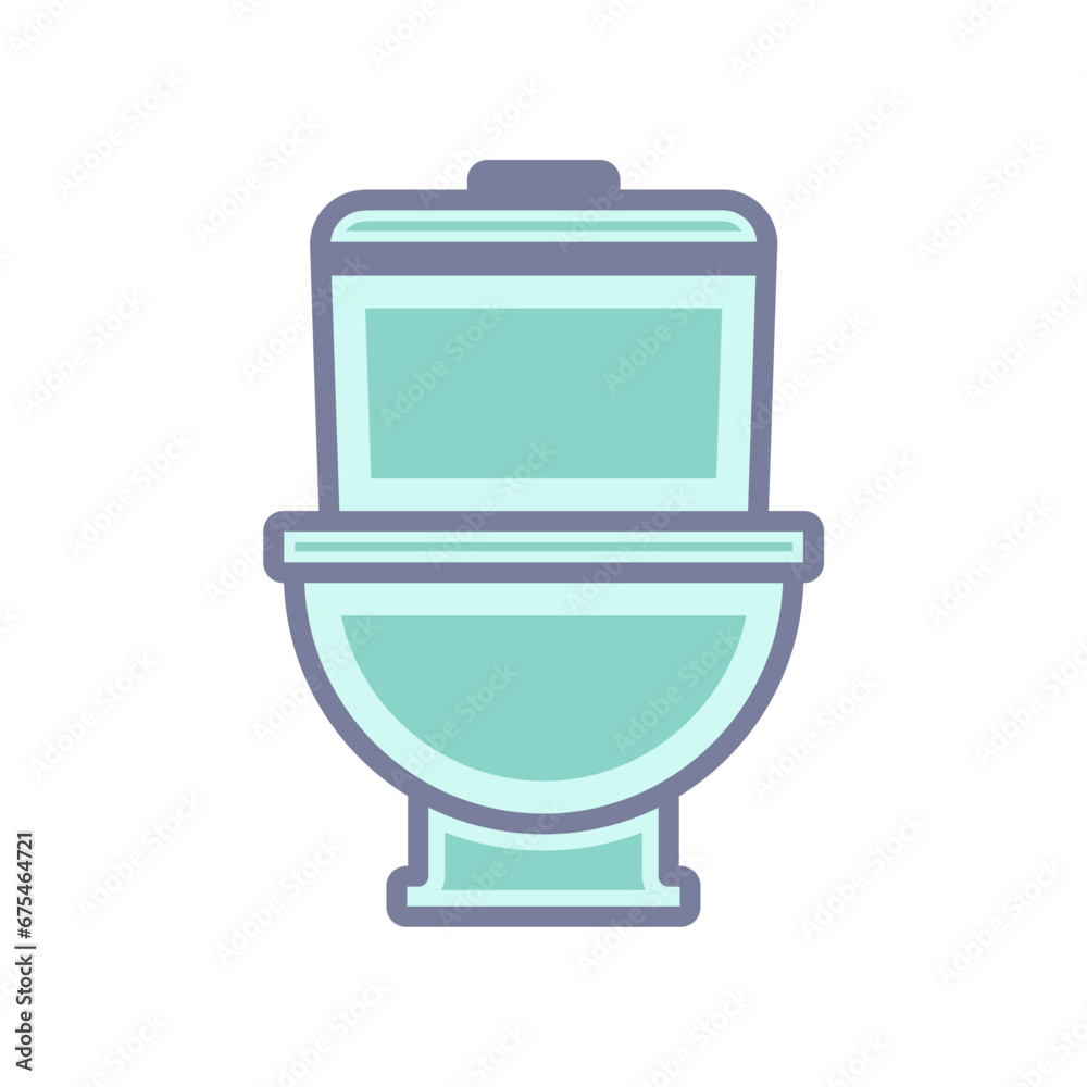 Naklejka premium toilet icon design vector template