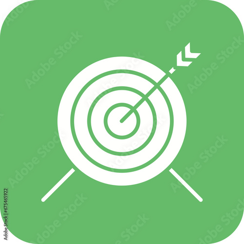 Goal Strategy Line Color Icon