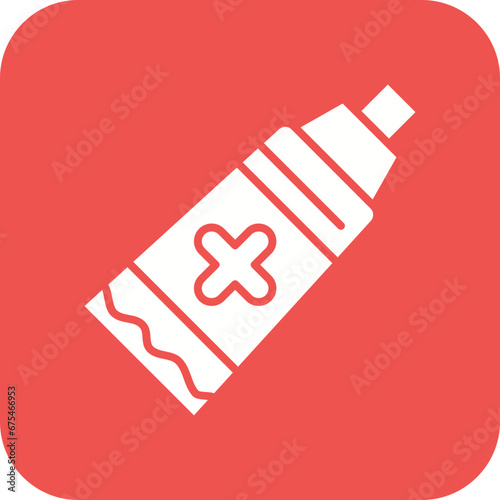 Ointment Bottle Line Color Icon