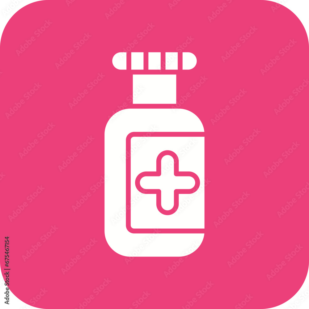 Pills Bottle Line Color Icon Pills Bottle Line Color Icon