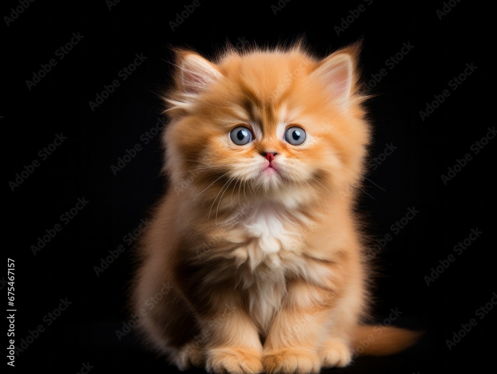 Cat in pose on white background Cat in pose on white background