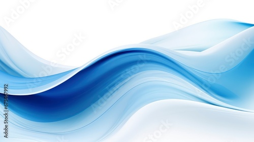 Abstract background with blue and white colored waves