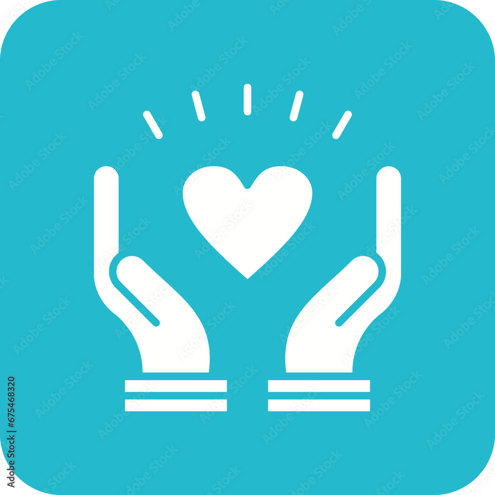 Fototapeta premium Respect Line Color Icon