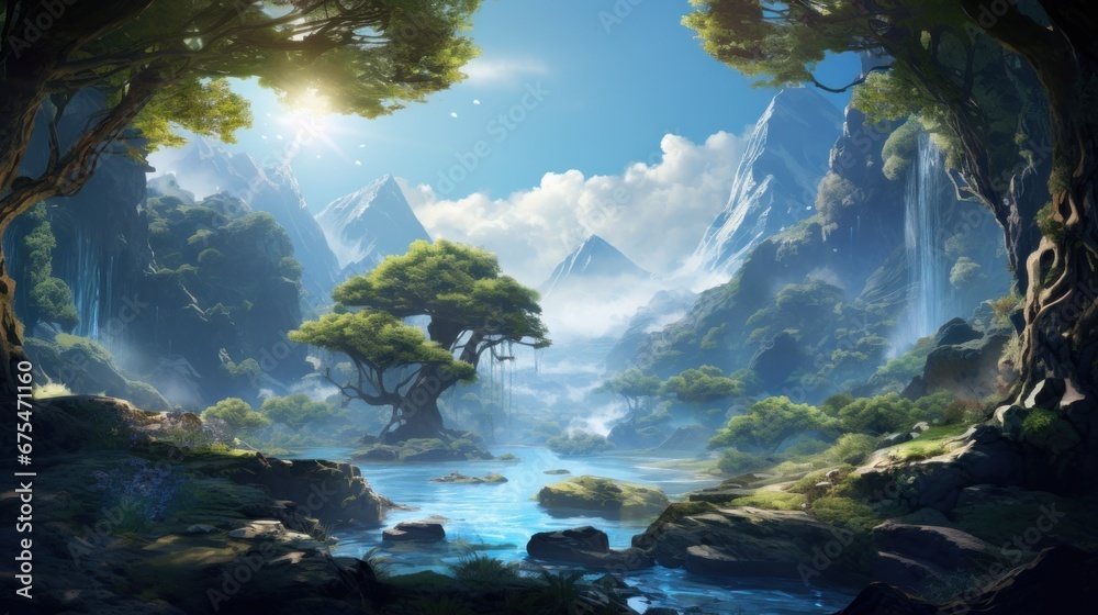 Fantasy landscape art and its profound impact on player engagement and emotional connection to the magical game world Fantasy landscape art and its profound impact on player engagement and emotional connection to the magical game world