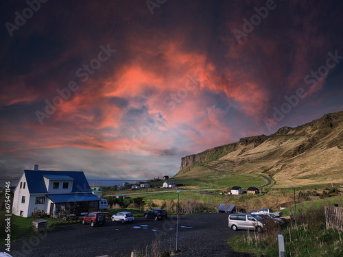 sunset in Iceland