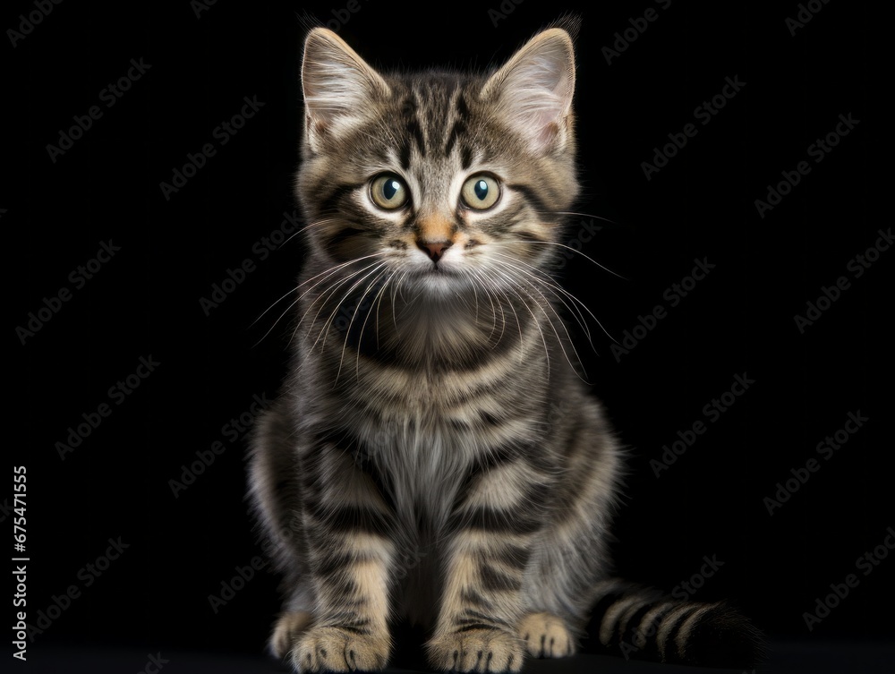 awesome epic photo of cat on white background national geographic style