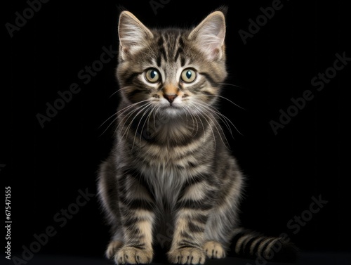 awesome epic photo of cat on white background national geographic style