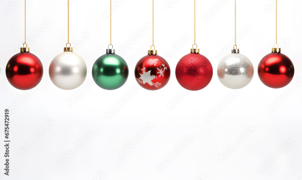 Christmas balls on a white background, Christmas decoration Christmas balls on a white background, Christmas decoration