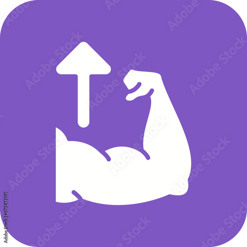 Muscles Line Color Icon