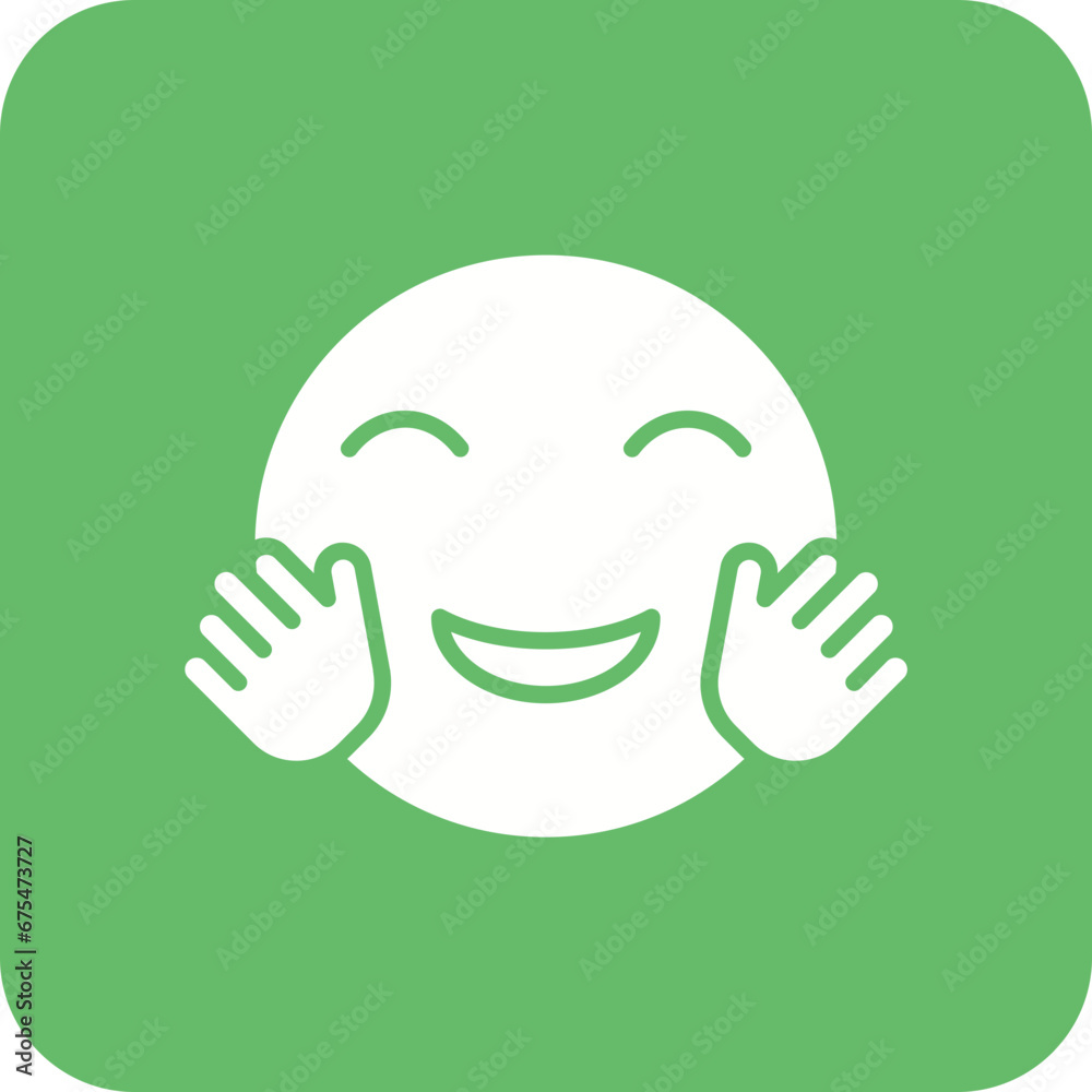 Hugging Face Line Color Icon