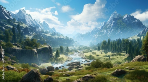 Breathtaking landscapes in creating immersive and visually stunning game worlds