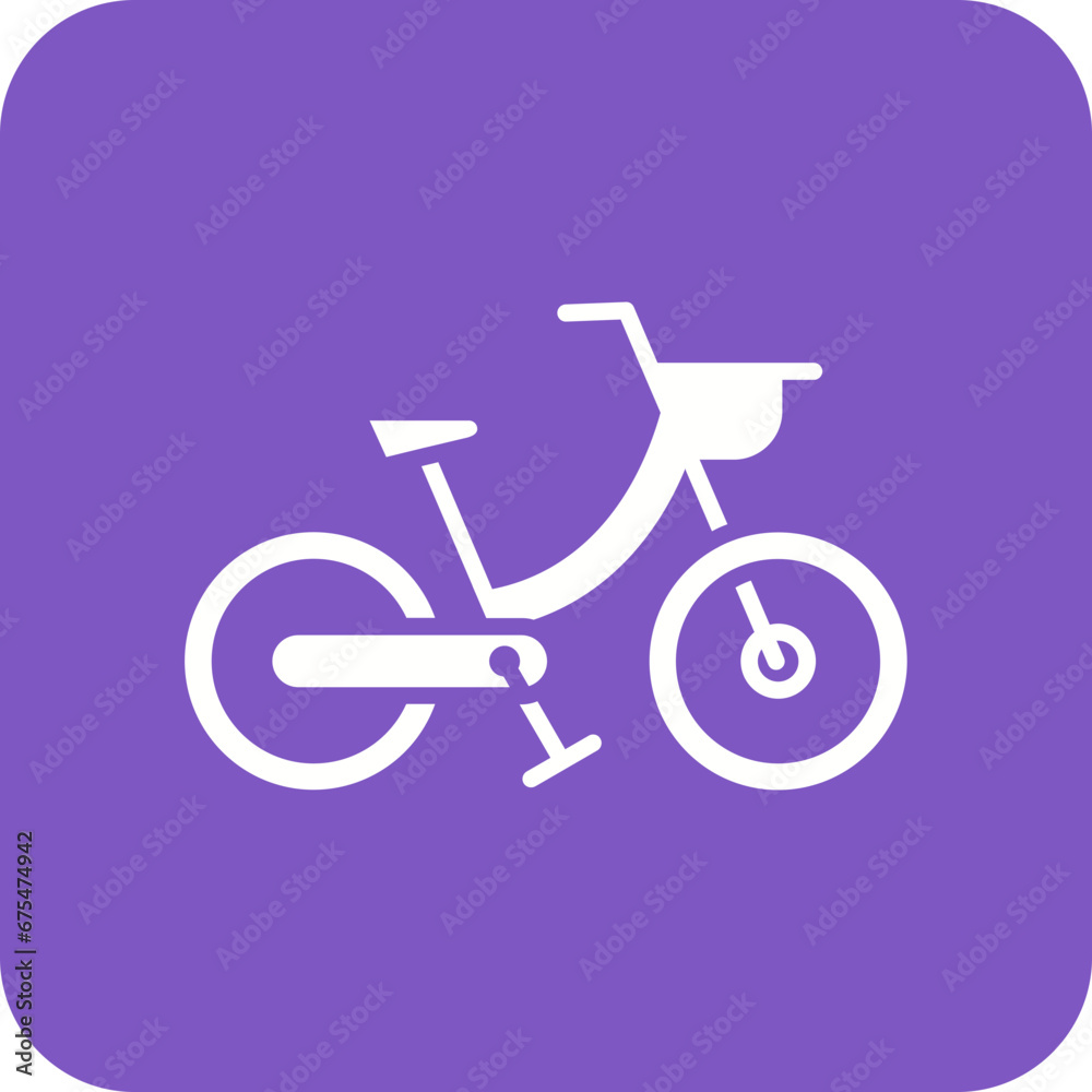 Bike Line Color Icon Bike Line Color Icon