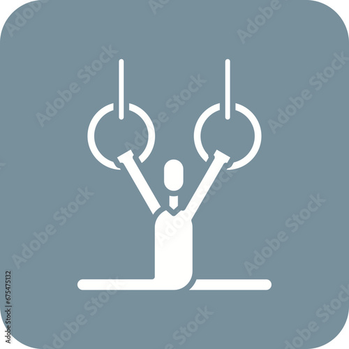 Gymnastics Line Color Icon