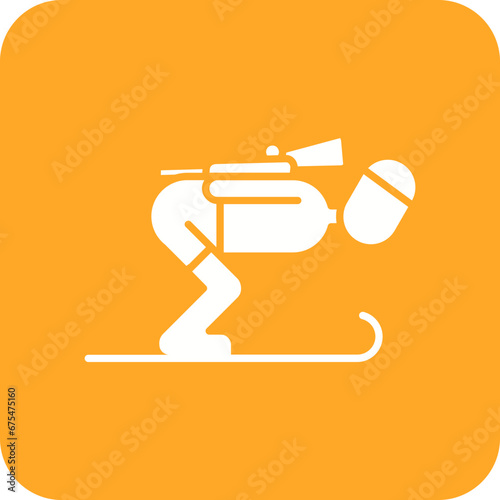 Biathlon Line Color Icon