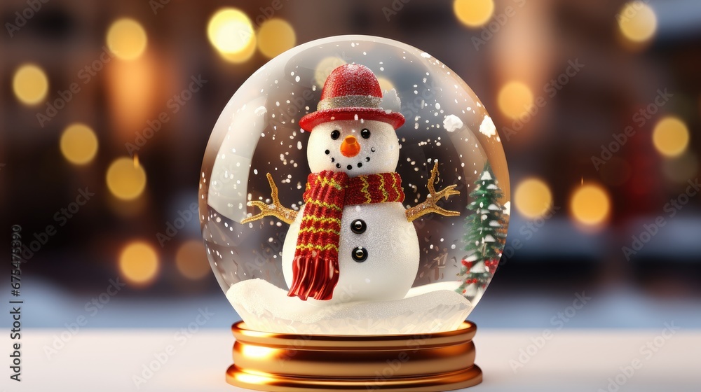 Magic of 3D Snow Globe: Our glass snow globe with a cheerful snowman is the perfect decoration for your Happy New Year and Merry Christmas festivities.