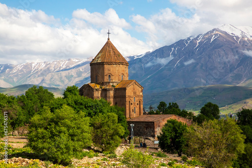 Akdamar Island in Van Lake. The Armenian Cathedral Church of the Holy Cross - Akdamar - Ahtamara - Turkey