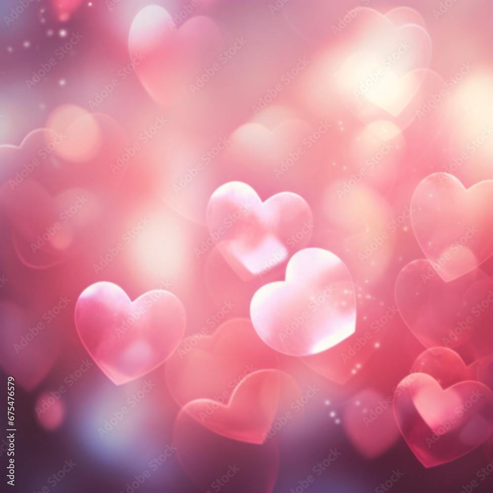 heart background colorful pink for happy valentine