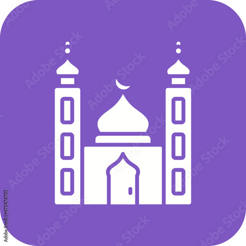 Small Mosque Line Color Icon