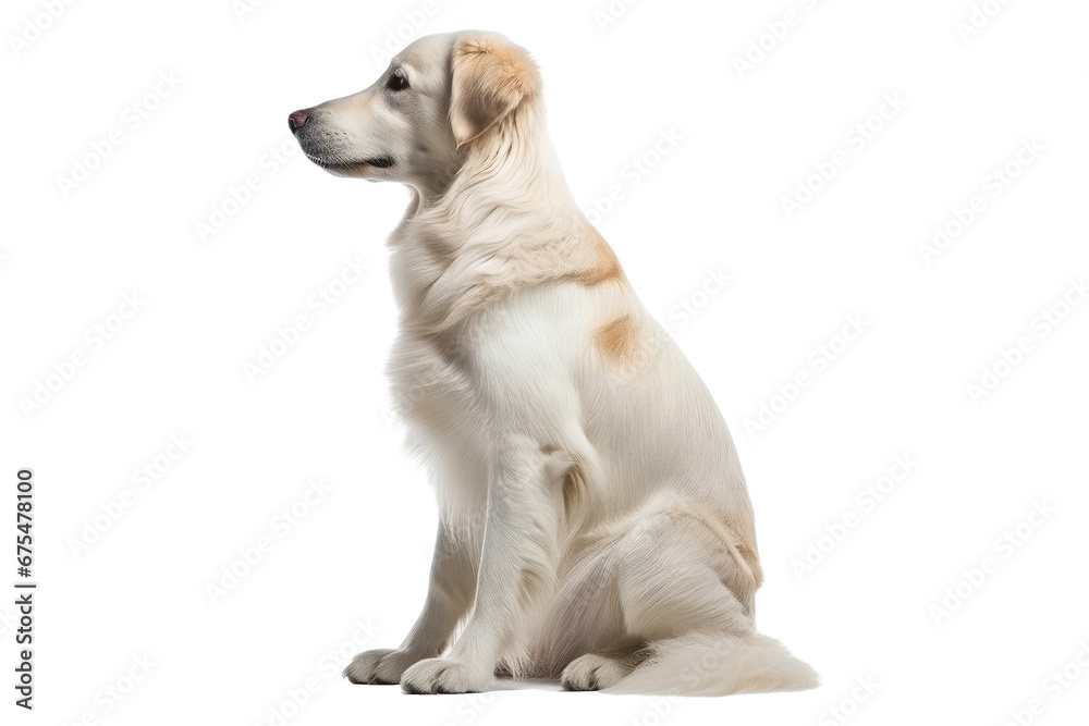Dog isolated on transparent background. Concept of pet.