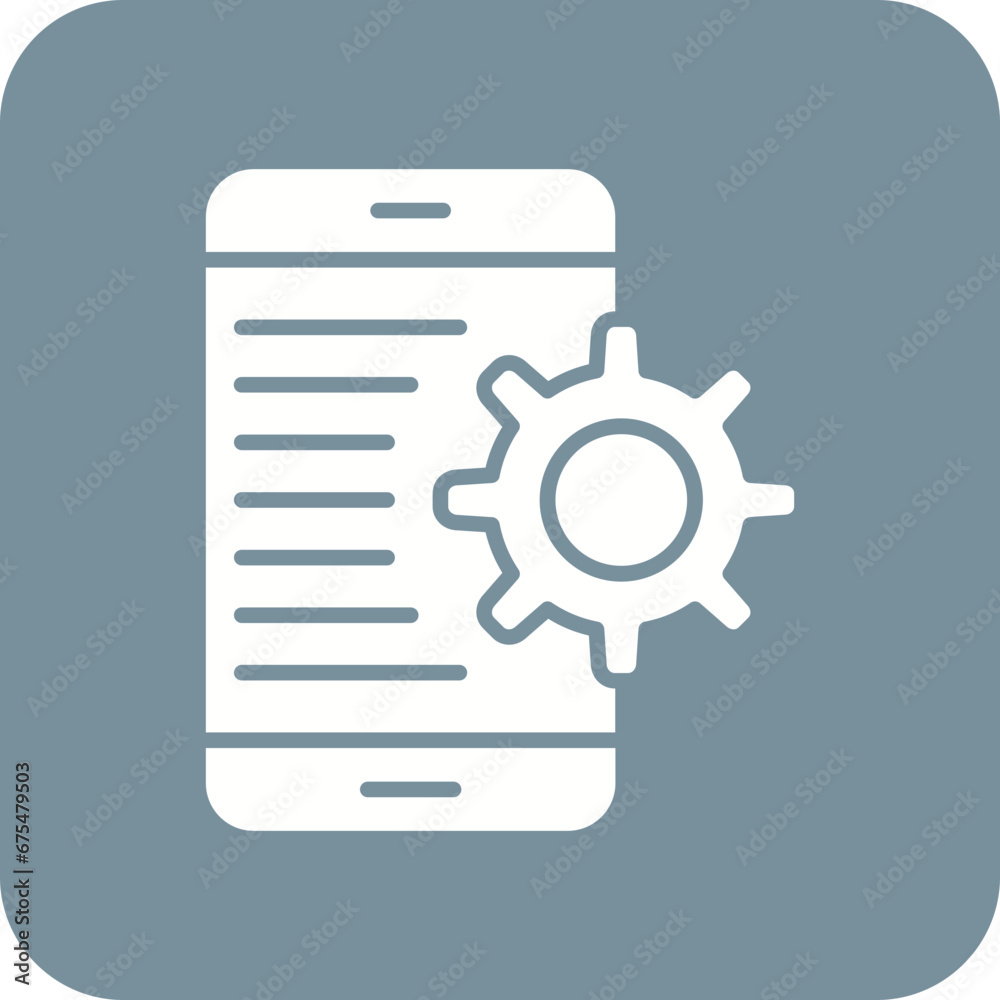 Application Setting Line Color Icon Application Setting Line Color Icon