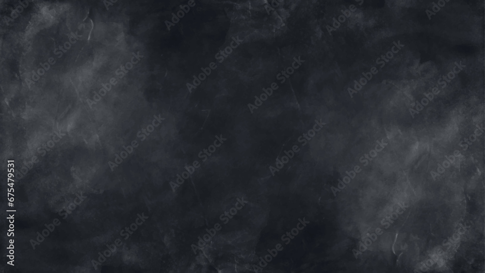 Fototapeta premium dark background. abstract grunge texture. blue watercolor. black and white chalk board