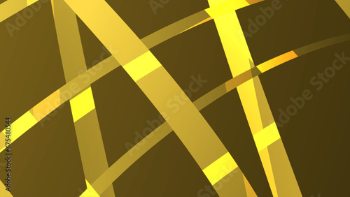Wallpaper Mural abstract 3d light yellow stripes in dark background Torontodigital.ca