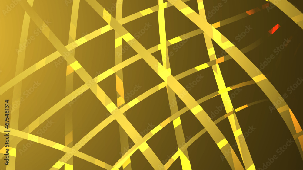 abstract 3d light yellow stripes in dark background abstract 3d light yellow stripes in dark background