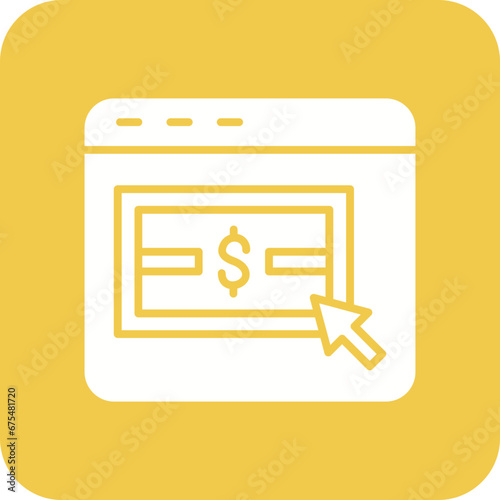 Pay Per Click Line Color Icon
