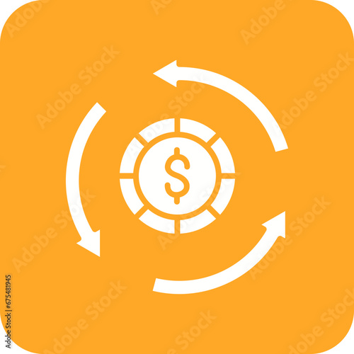 Money Conversion Line Color Icon